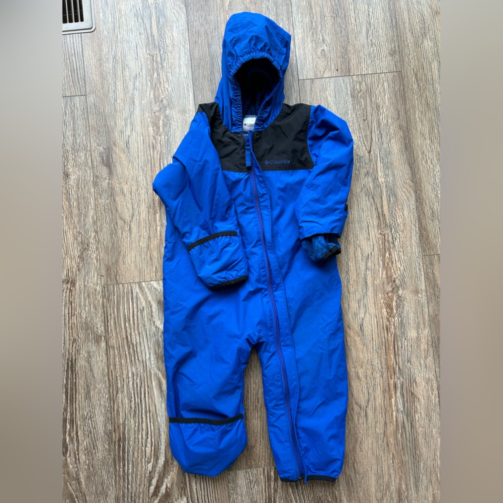 COPY - Columbia cold weather onesie, size 24 months, blue